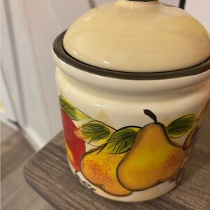 Pear Design Ceramic Food Storage Jar
